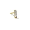 Mini Sparkle Bar 18k Gold Vermeil Single Stud Earring in White Topaz