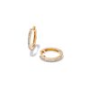 0.15 ct Penelope 16mm Hoop Earrings in 14k Yellow Gold