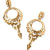 Shera Statement Earrings in Vintage Gold