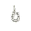 Small Horseshoe Charm in Sterling Silver