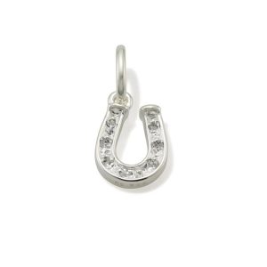 Small Horseshoe Charm in Sterling Silver