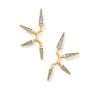 0.16 ct Small Spike 14k Yellow Gold Earrings