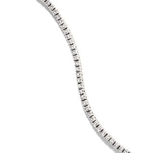 14k White Gold Tennis Bracelet in White Diamond - view 2