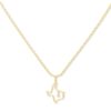 Texas Charm Necklace in 18k Yellow Gold Vermeil