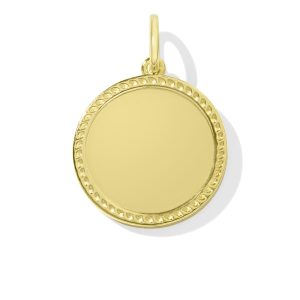 Texas Coin Charm in 18k Gold Vermeil - alternate view