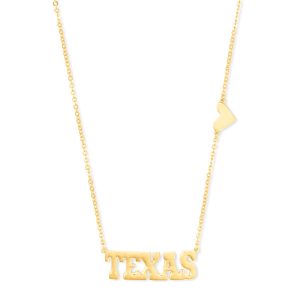 Texas Pendant Necklace in 18k Gold Vermeil