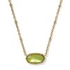 Tiger Striped Elisa Vintage Gold Short Pendant Necklace