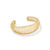 Tiger Striped Mikki Gold Cuff Bracelet